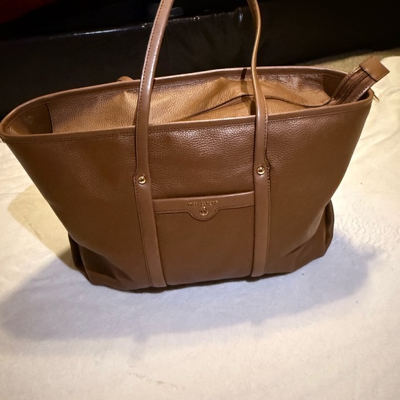 Michael Kors Handbags - Michael Kors Tan Leather Shoulder Bag